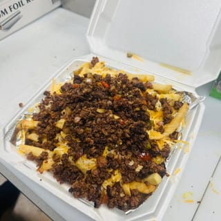 Loaded chopped fries