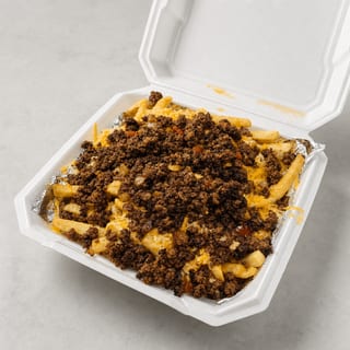 Loaded chopped fries
